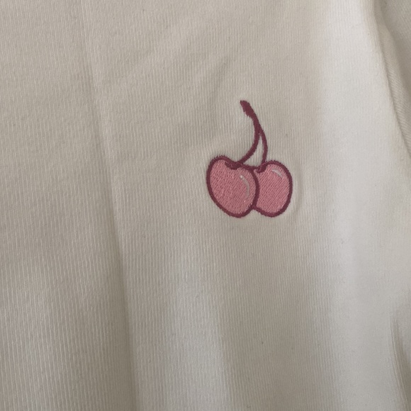 Pink Cherry Crop Top - Picture 2 of 6